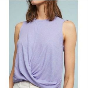 SoldAnthropologie Deletta Adaenia Crop Twist Front